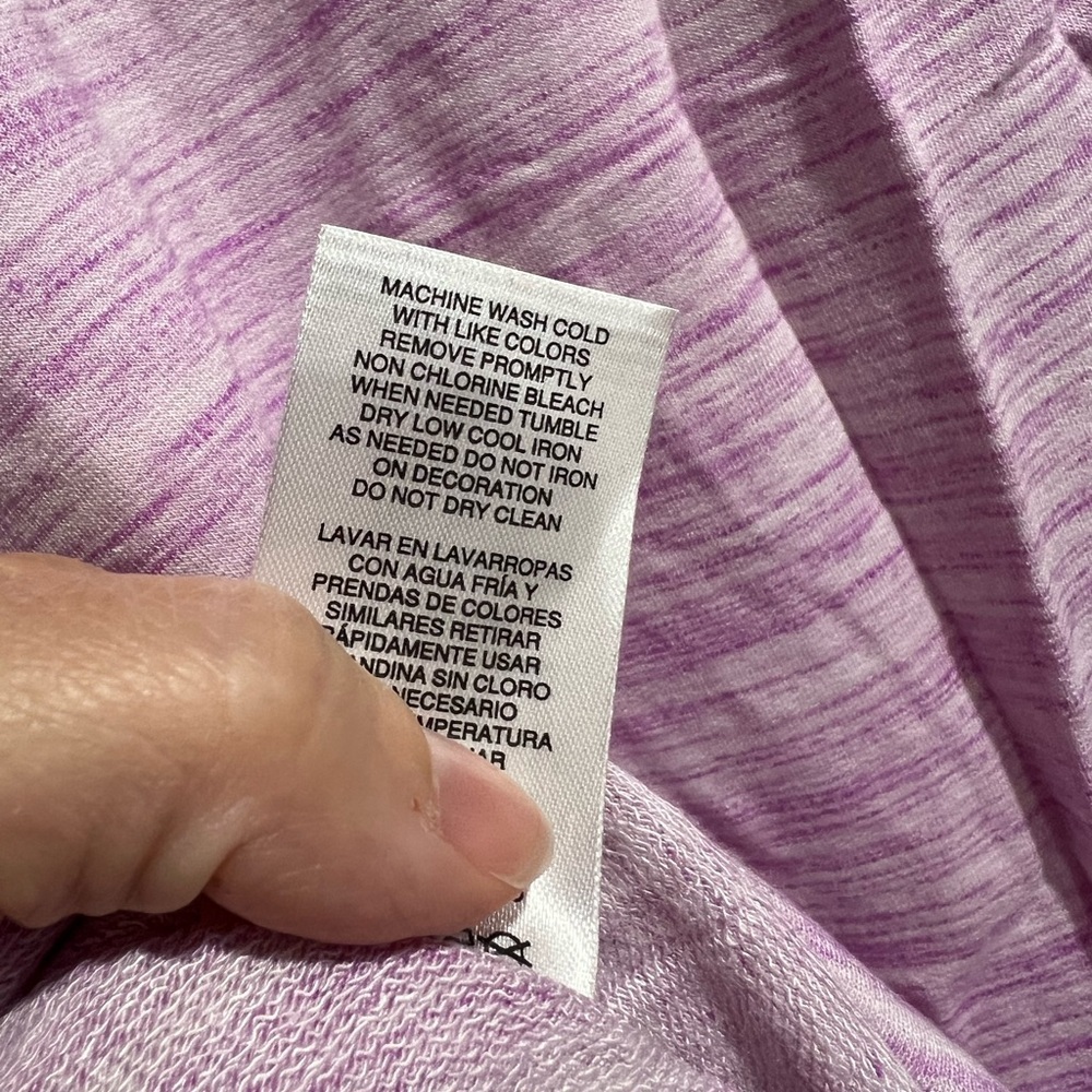 Women’s NWT New champion purple top crew XL - Picture 10 of 10